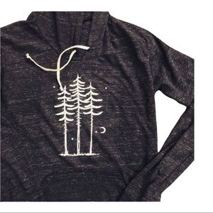 THREE TREES Lightweight Hoodie - Made of Organic and Recycled Materials
